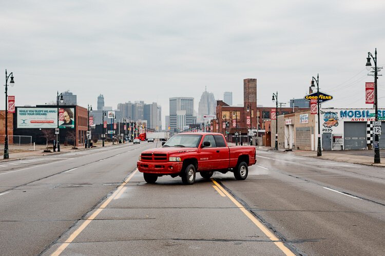 Michigan Avenue in Corktown in 2017.