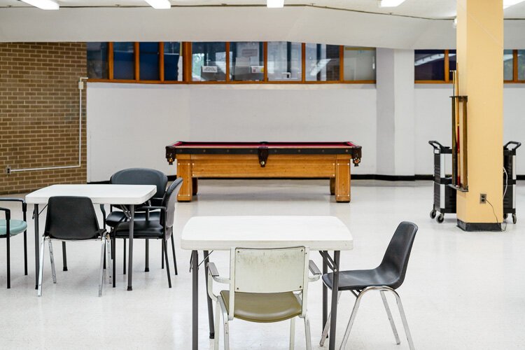 The cooling center at Butzel Family Center.