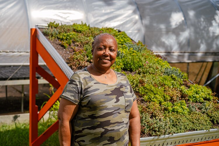 Jerry Hebron, executive director of Oakland Avenue Urban Farm