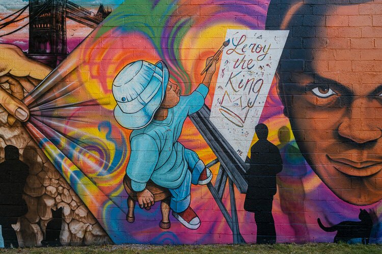 Fel'le's "King LeRoy" mural