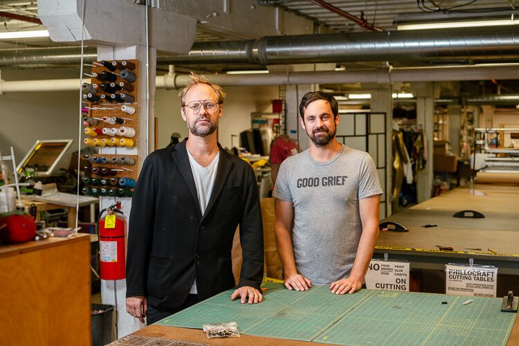 Michael Andrews, interim executive director at Ponyride, and founder Phil Cooley.