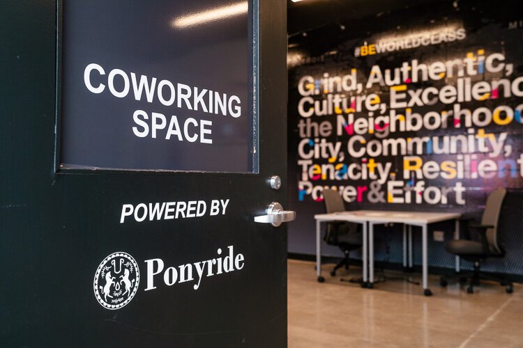 The Ponyride-branded coworking space for the Boys and Girls Clubs of Southeastern Michigan.