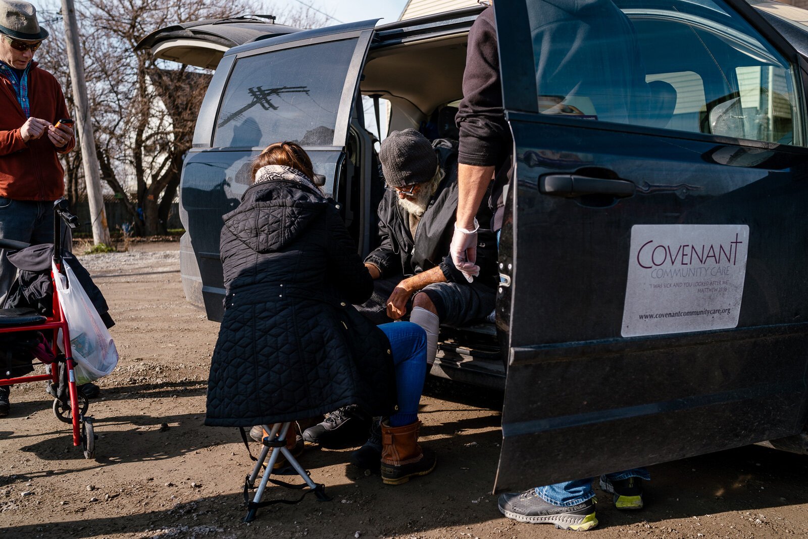 Covenant Community Care's street team meets patients where they are to provide health care.