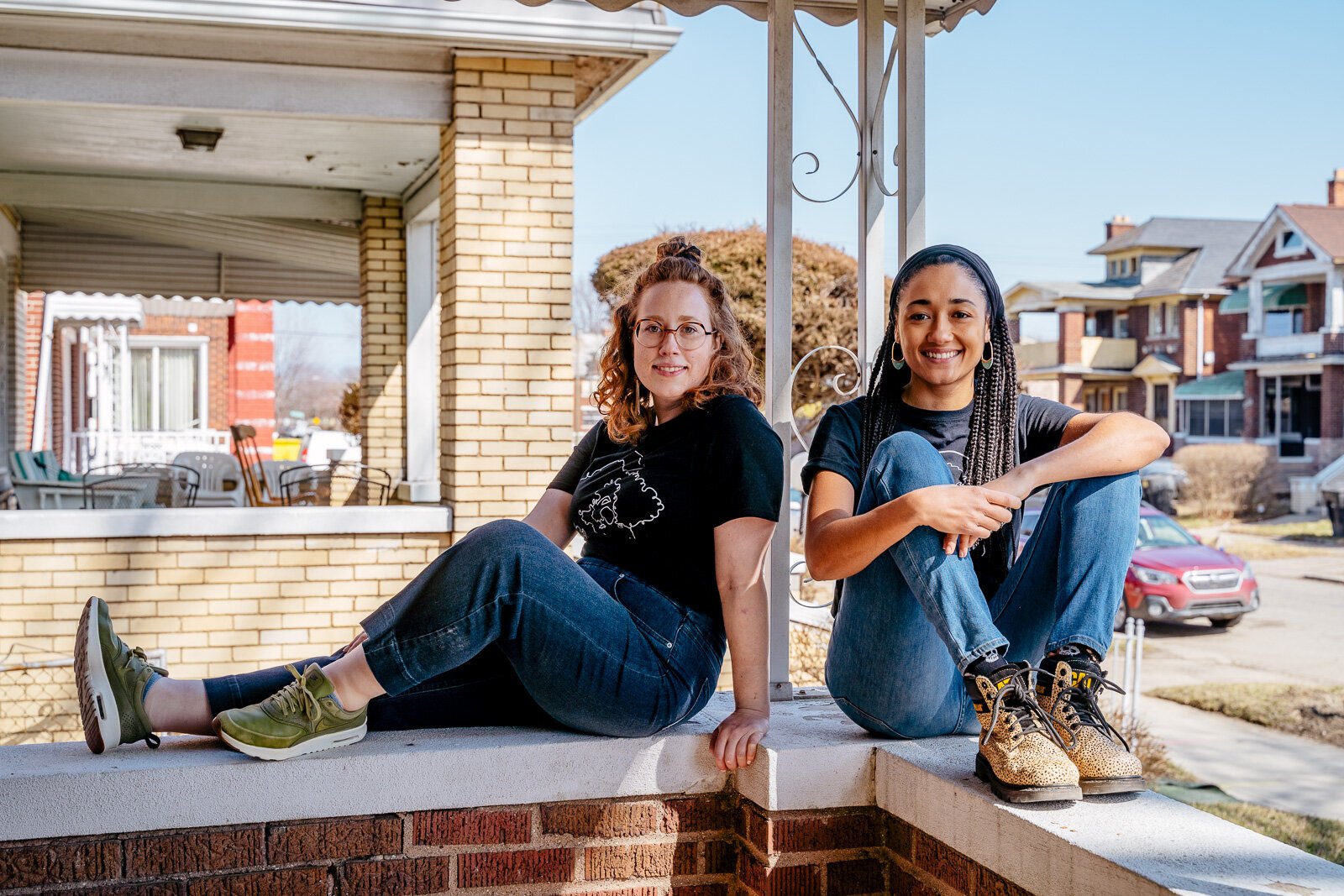 Elyse Wolf and Monique Becker at The Hazelwood Home. Photo by Nick Hagen.