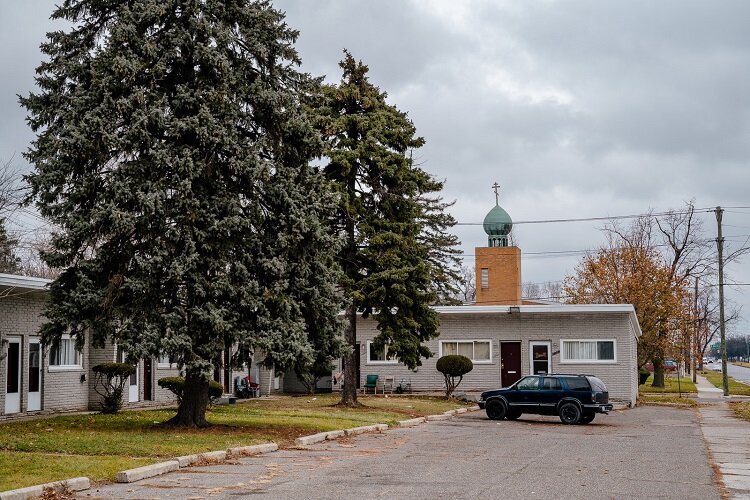 Le Chateau/7 Mound Apartments is located on Detroit's East Side.