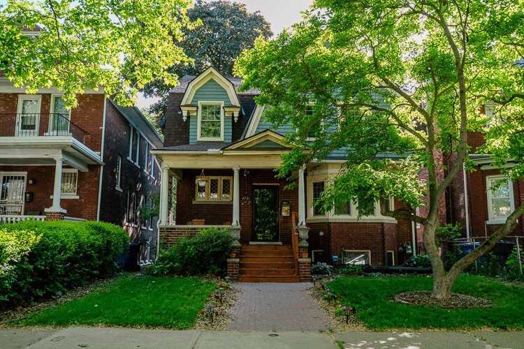 A colofully painted home in Woodbridge.