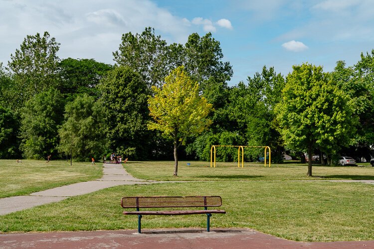 Simanek playfield is located near the former Ruddiman school site.