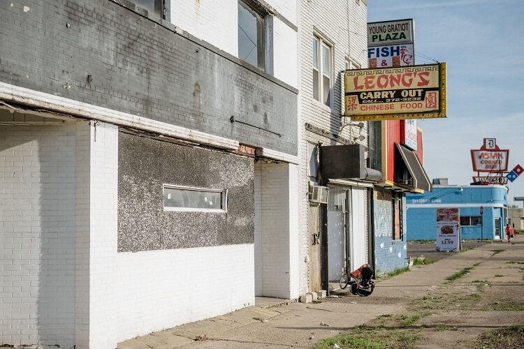 Future site of the Osborn Community Hub on Gratiot Avenue.