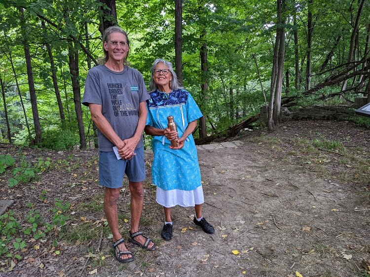 Paul Stark and Lucy Harrison at last year's festivities. 