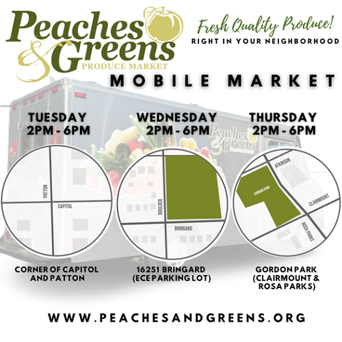 Peaches & Greens flier