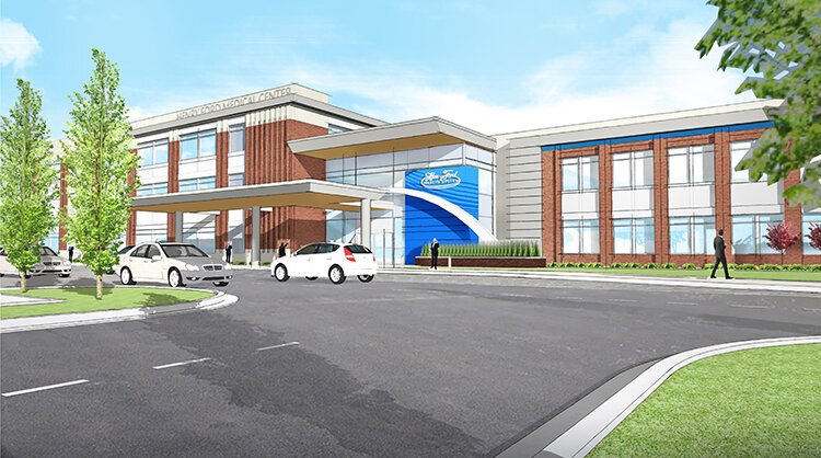 A rendering of the Plymouth Township medical center, which is set to open in 2021.