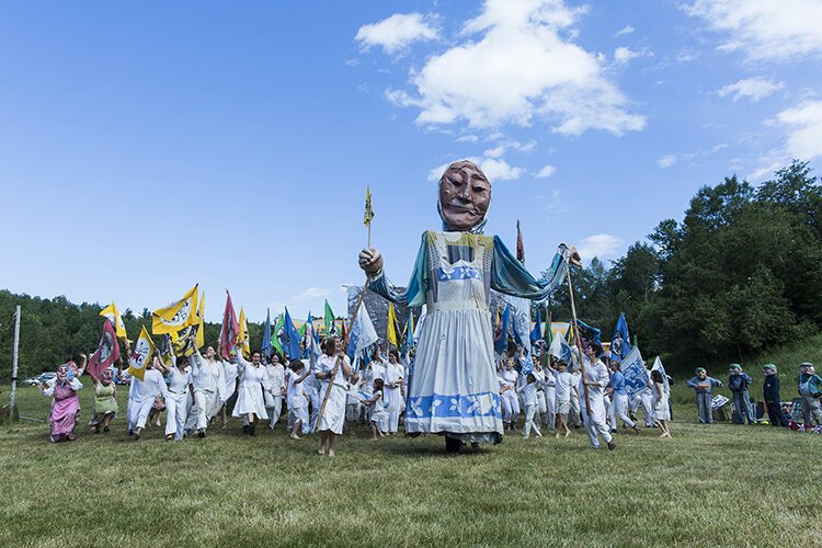 "Our Domestic Resurrection Circus", by Bread and Puppet Theater, offers the chance for residents to take part in the show.