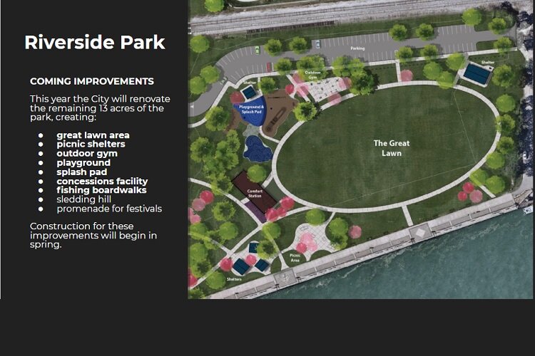 Residents of Southwest Detroit can expect a new sledding hill and more at Riverside Park.