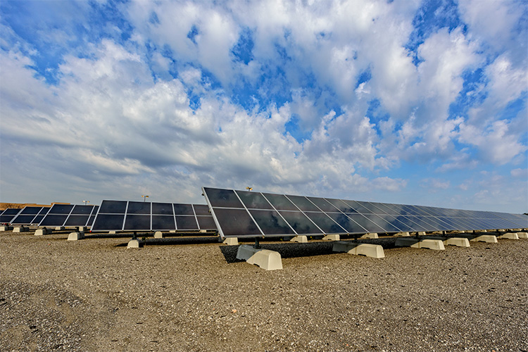 Solar Panels at the GM Hamtramck Plant. Photo by Doug Coombe.