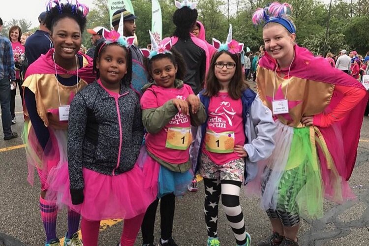Soleil Wiley (second from right) gets dressed up for a GOTR event.