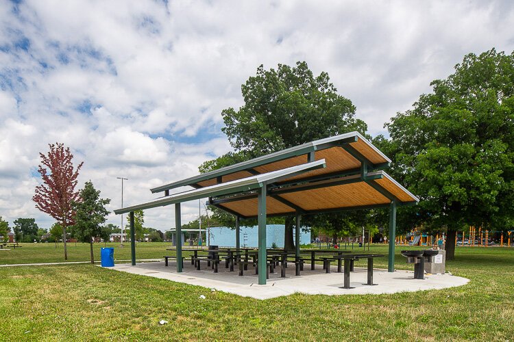 Stein Park's new pavilion.