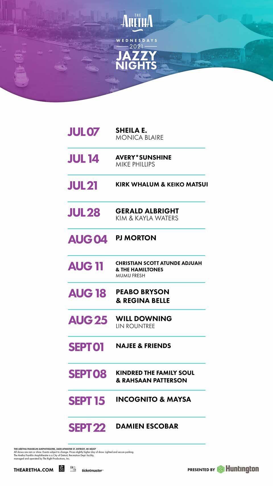 Live performances return to Aretha Franklin Amphitheater