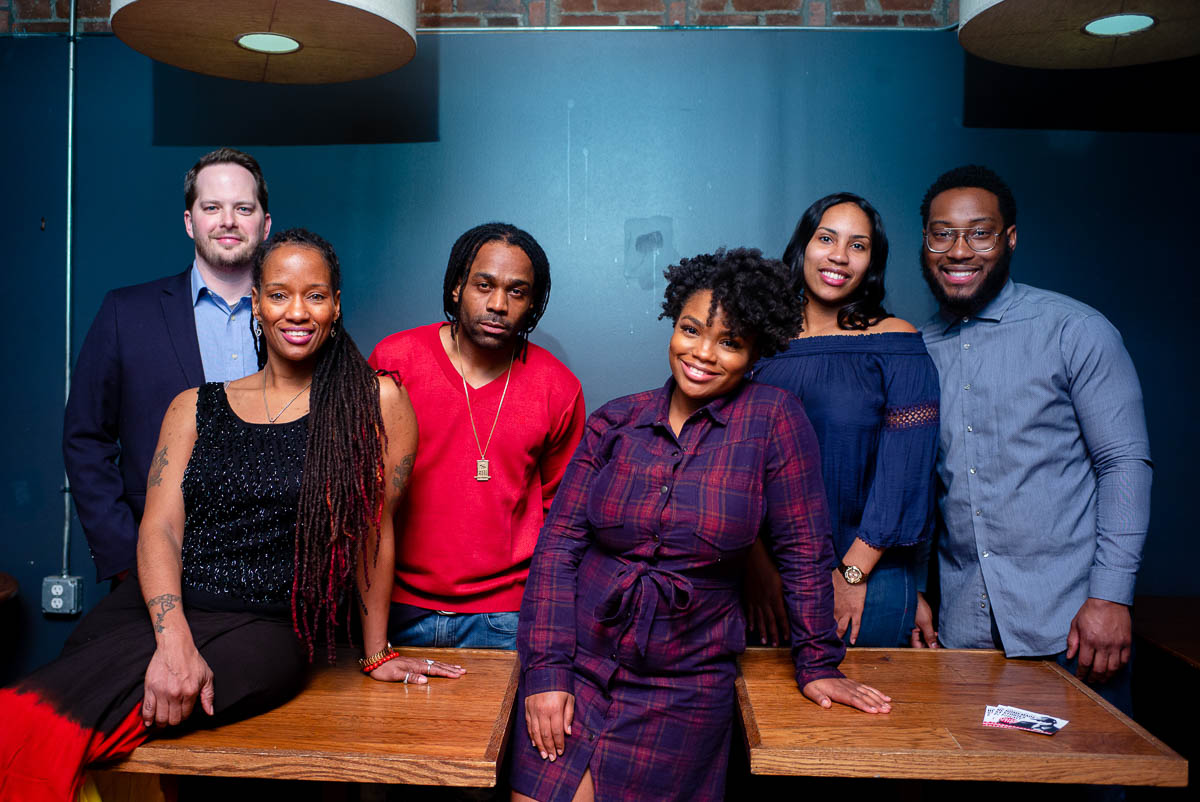 L to R: Mark Kiel, Charese L. Howard, Clement Brown, Jr., Autumn Kyles, Victoria Washington and Daniel A. Washington, Photo by Stephen Koss.