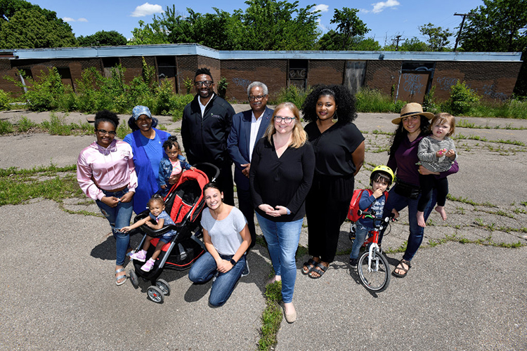 Kresge Foundation KIP:D grant recipients Woodbridge Neighborhood Development Corporation will reactivate an abandoned elementary school into a neighborhood hub and center for resident engagement in Woodbridge.