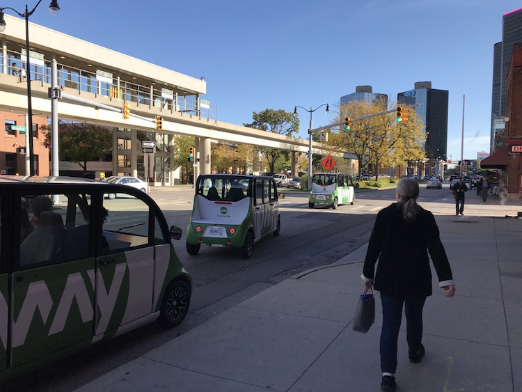 Ann Arbor's May Mobility is a startup that develops autonomous electric shuttles.