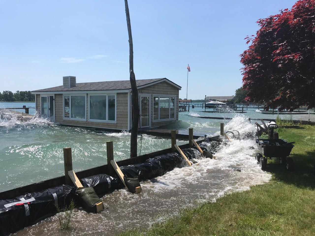 Flooding in Clay Township in 2019. 