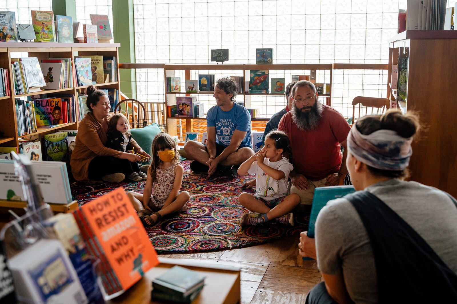 Erin sits in on rainy storytime morning