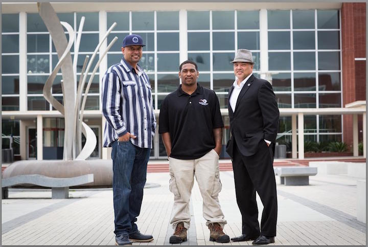 L to R: Sam Vaughn, Neighborhood Change Agent; Rohnell Robinson, Peacemaker Ambassador; and Devone Boggan