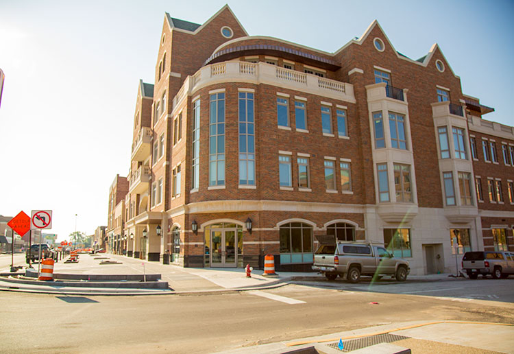 New condo and mixed-use development in downtown Midland. Photo by Nina Ignaczak