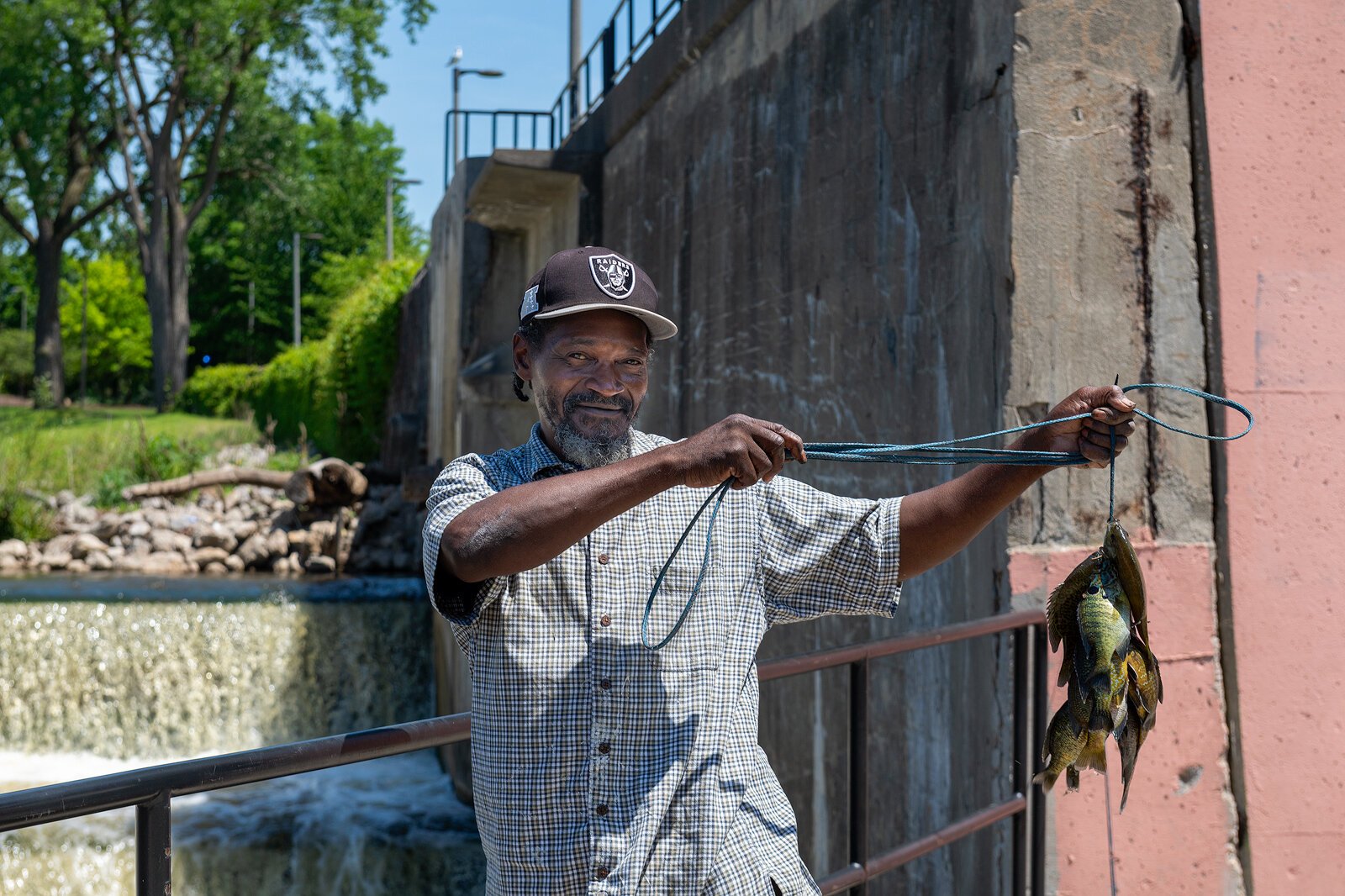 Fishing for Bluegill at Hamilton Dam