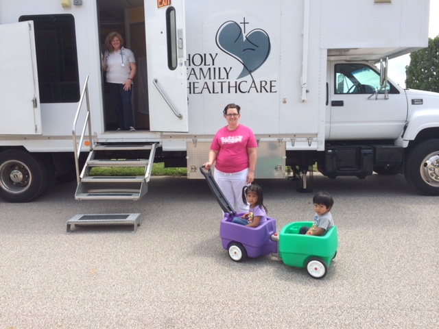 Holy Family Healthcare's mobile clinic.