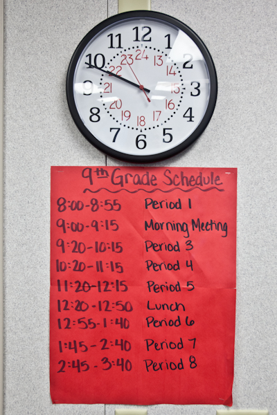 15 minute Restorative Practice sessions scheduled every morning at Plymouth Edicational Center. 