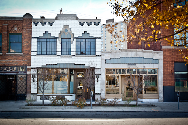 Frontera's renovated facade, located at Gratiot just east of Russell Street