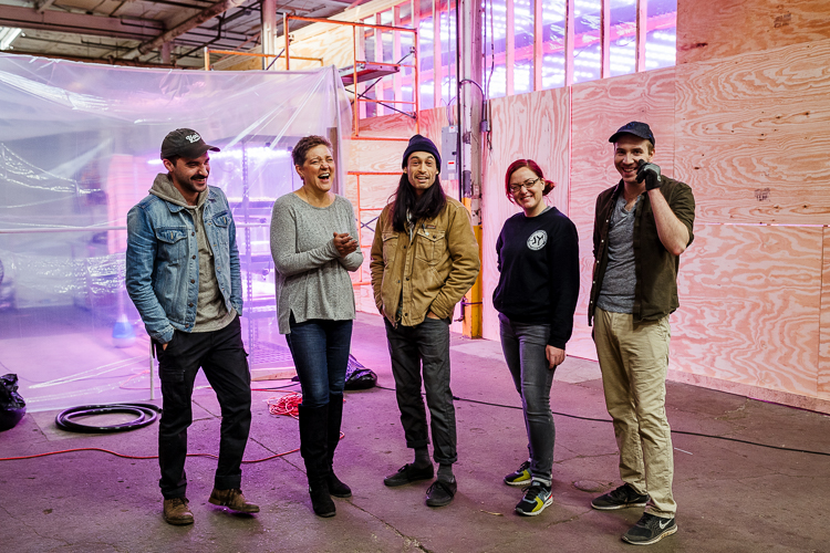 Planted team (from left to right): Hunter Moore, Kimberly Buffington, Kai Misner, Colleen Novkov, and Todd Blevins