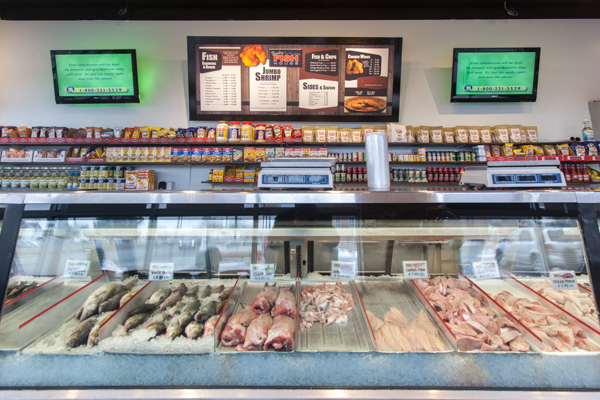 Inside the Fresh Fish House on 8 Mile Road