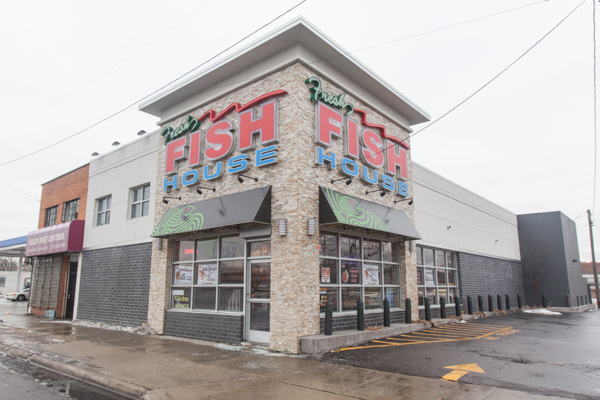 The Fresh Fish House on 8 Mile Road, which received an 8MBA facade improvement grant