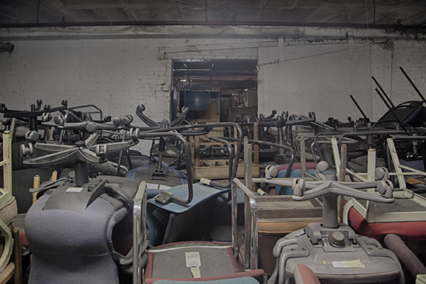 A sea of chairs at Franklin Furniture