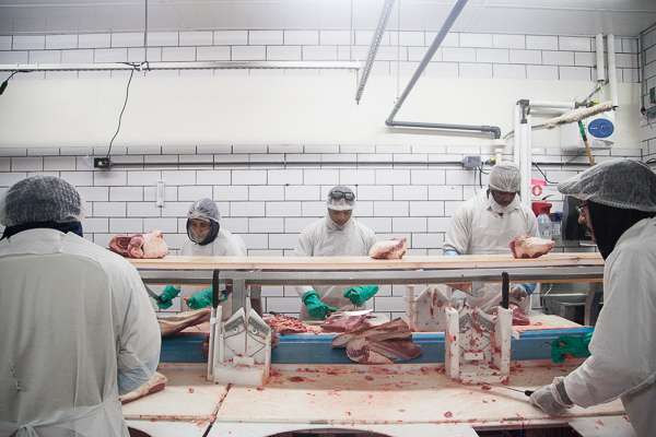 Making corned beef at Grobbel's in Eastern Market