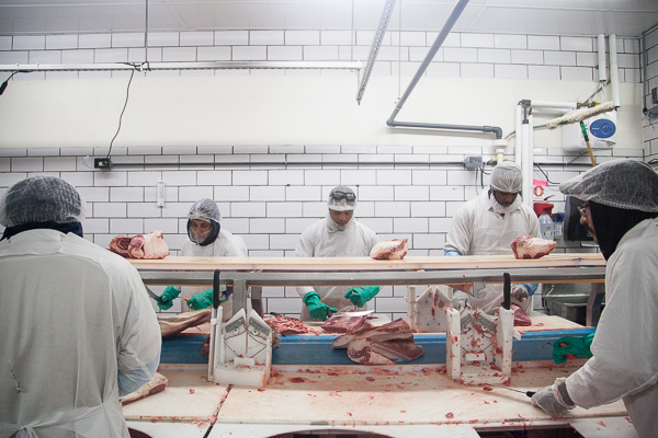 Making corned beef at Grobbel's in Eastern Market