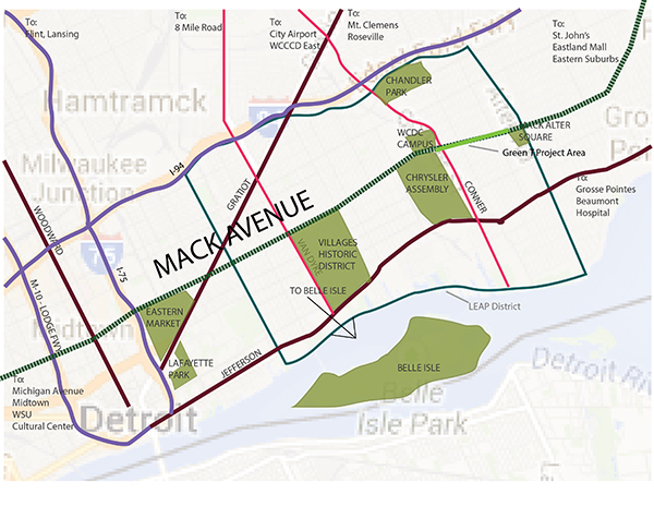 East Side Community Network's Green T project on Mack Ave.