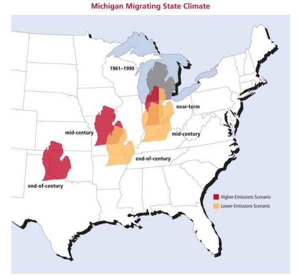 Shifting Michigan climate