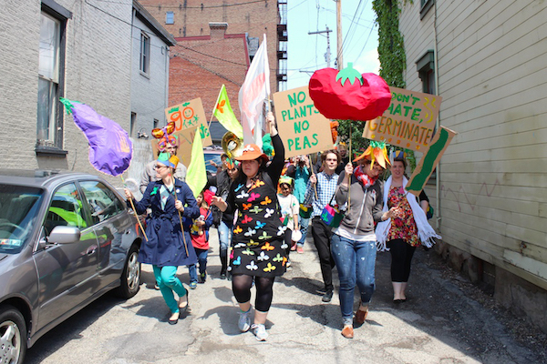 Welcoming Committee for Hamtramck - performative work by Jessica Frelinghuysen