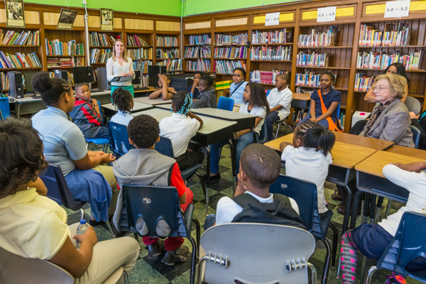 Students at Cooke Elementary in Detroit