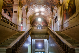 Main Library's grand staircase