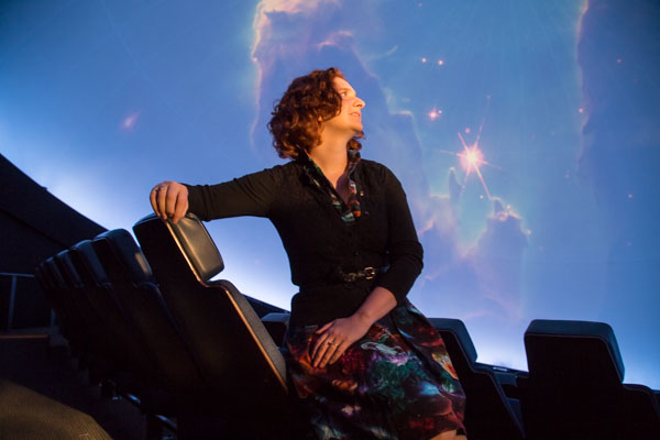 Paulette Auchtung, planetarium coordinator and staff astronomer at the Michigan Science Center