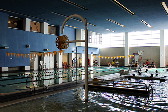 The pool at the Boll Family YMCA