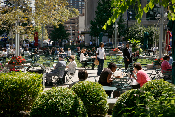 Detroiters gather in Campus Martius Park