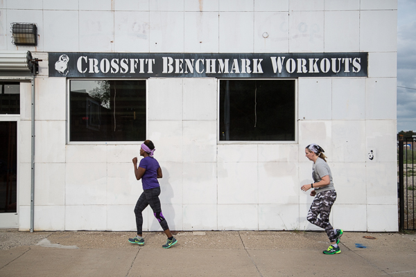 Working out at CrossFit BMW