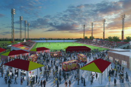 A rendering of Detroit City FC's proposed renovations to Keyworth Stadium