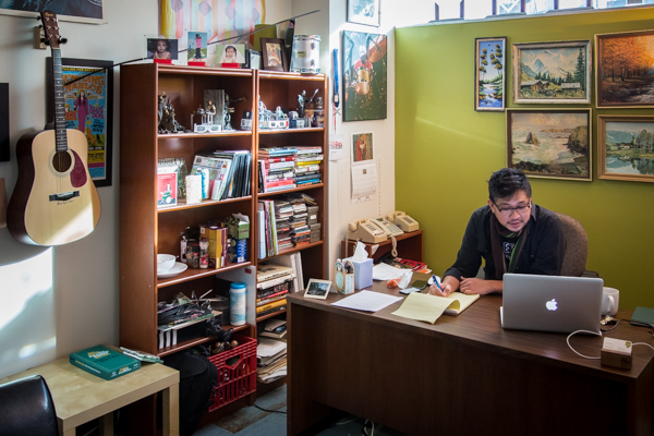 Alex Trajano, producer and host of WDET's Beginning of the End podcast