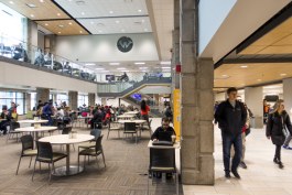 Students hang out at Wayne State's Student Center